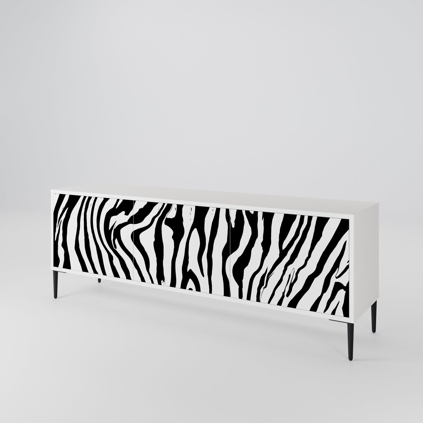 SPLENDID ZEBRA TV-bänk med 3 dörrar