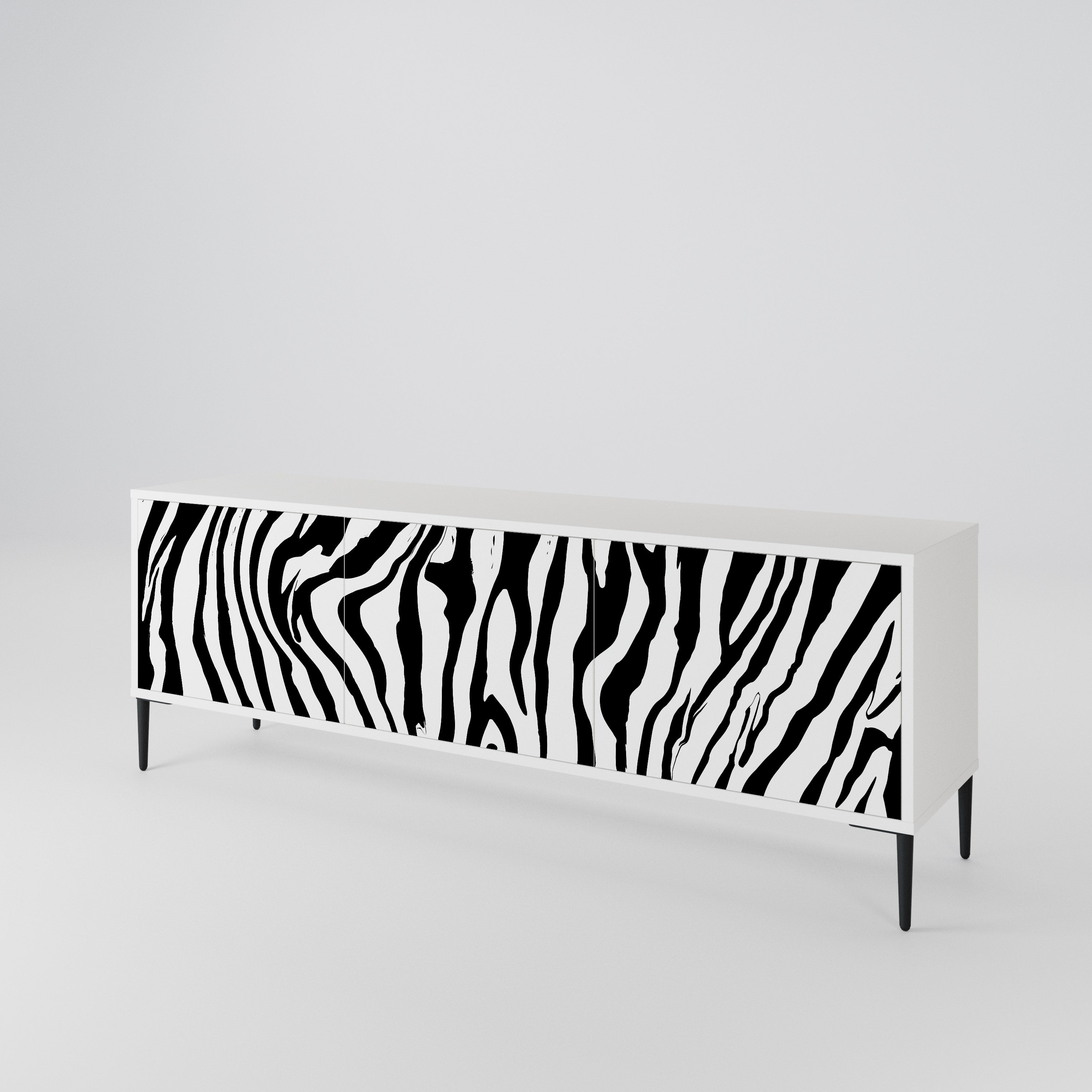 SPLENDID ZEBRA TV-bänk med 3 dörrar