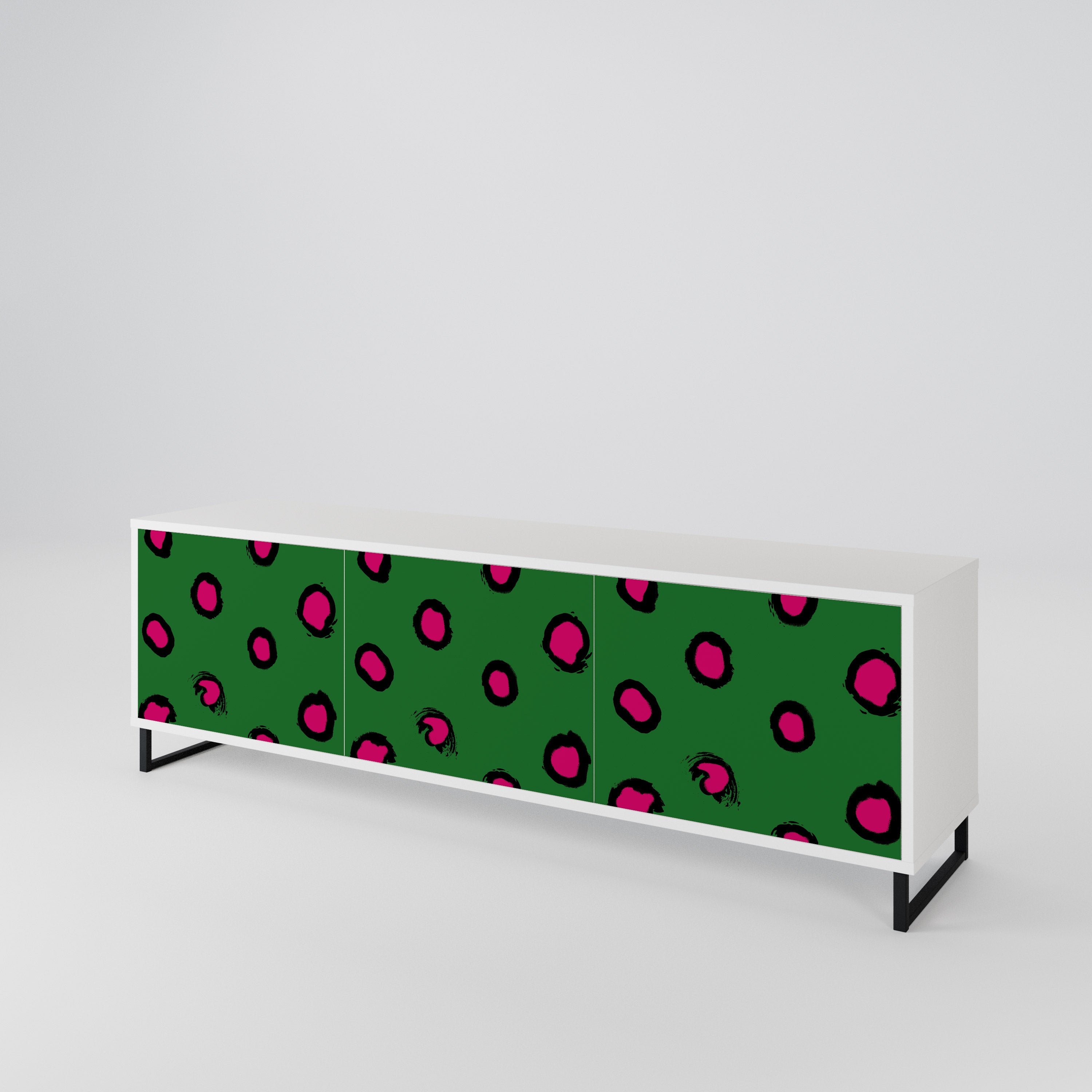 FUNKY SPOTS TV-bänk med 3 dörrar