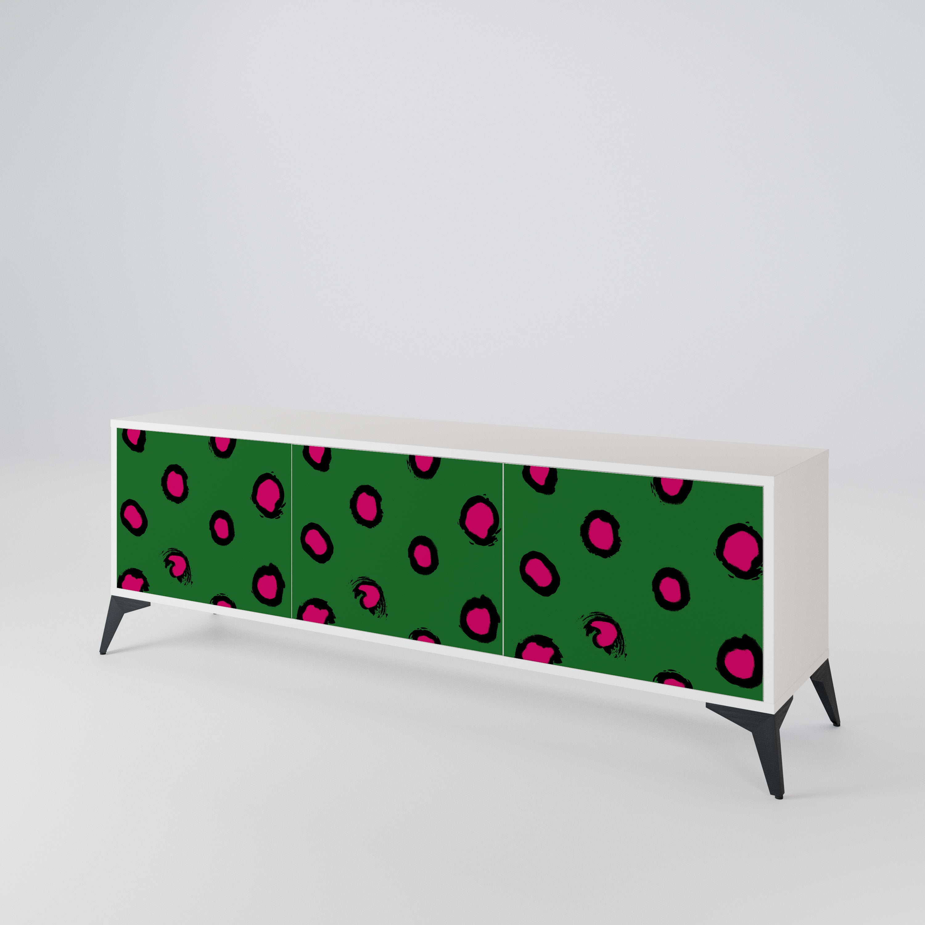 FUNKY SPOTS TV-bänk med 3 dörrar