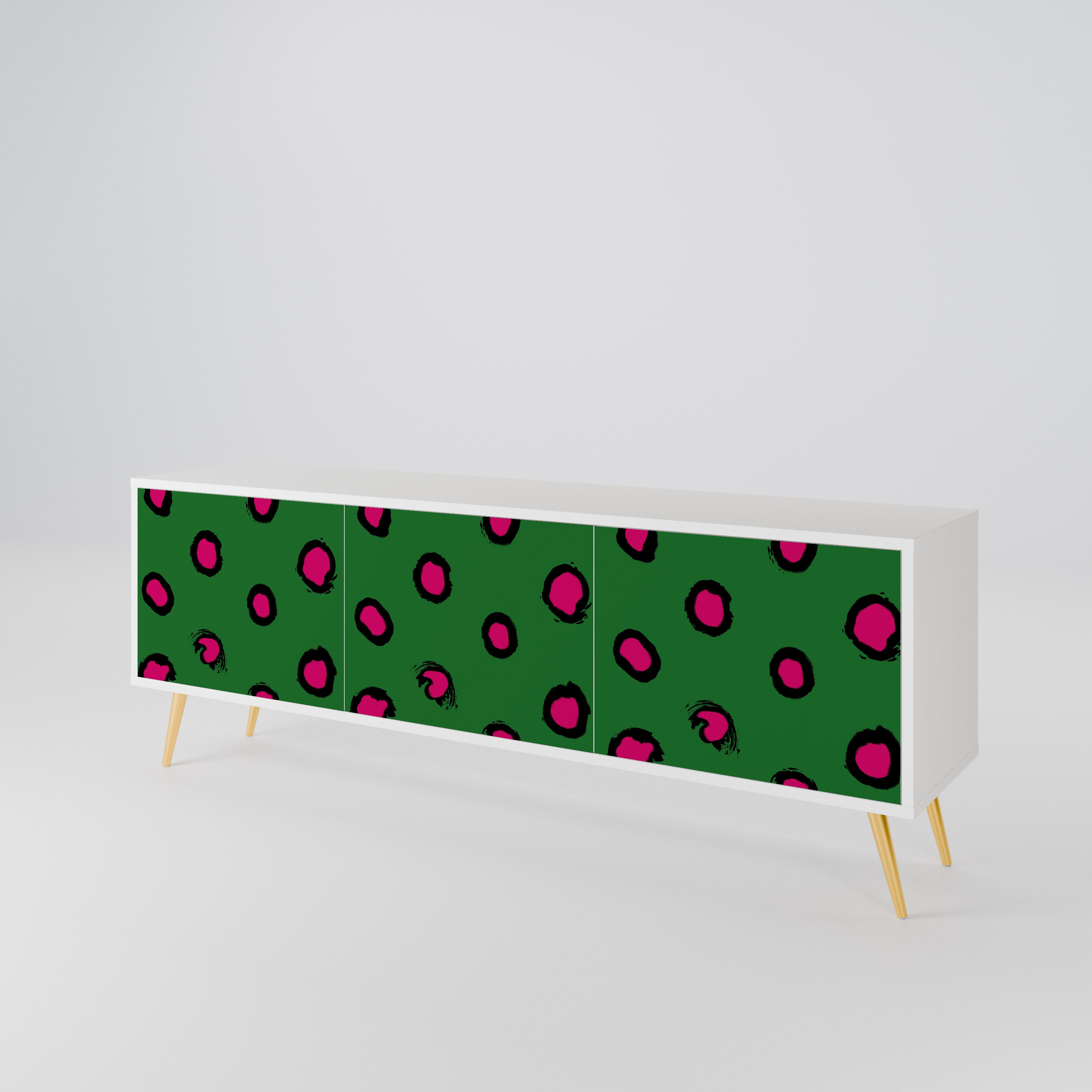 FUNKY SPOTS TV-bänk med 3 dörrar