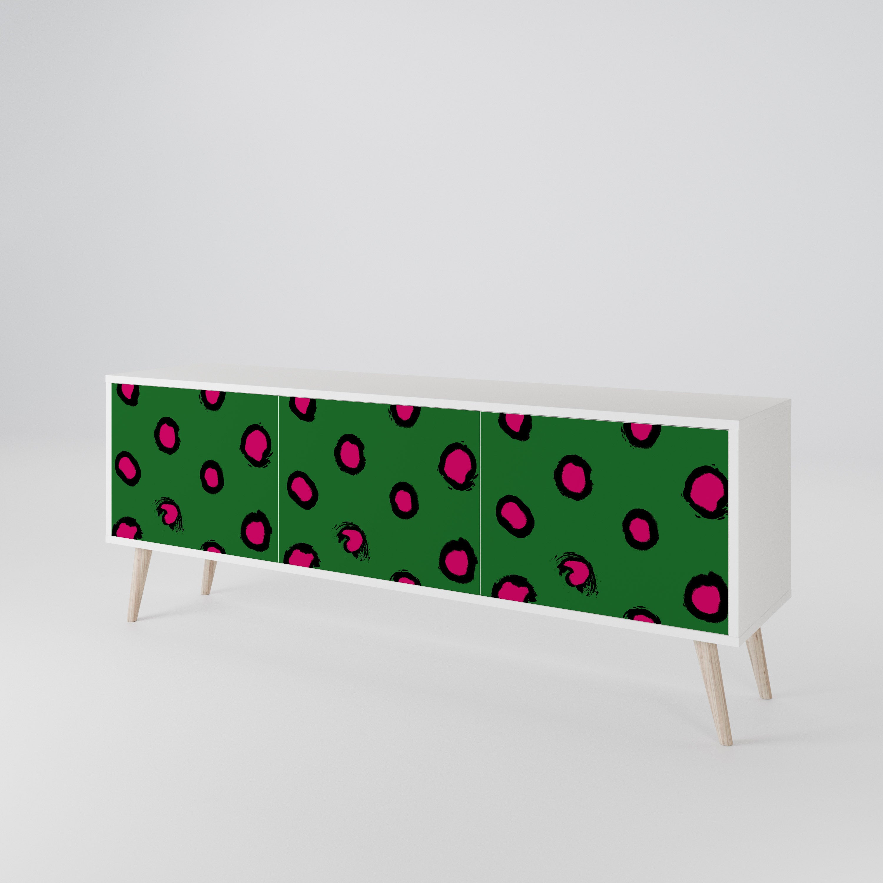 FUNKY SPOTS TV-bänk med 3 dörrar