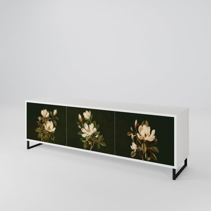 FLORAL NOIR TV-bänk med 3 dörrar