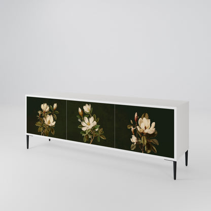 FLORAL NOIR TV-bänk med 3 dörrar