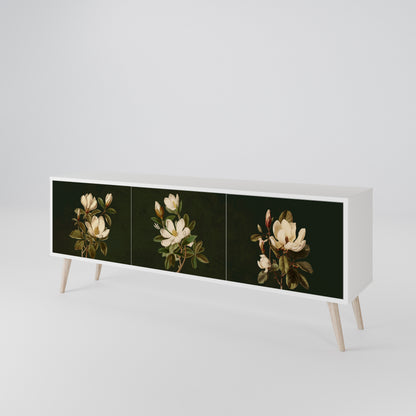 FLORAL NOIR TV-bänk med 3 dörrar