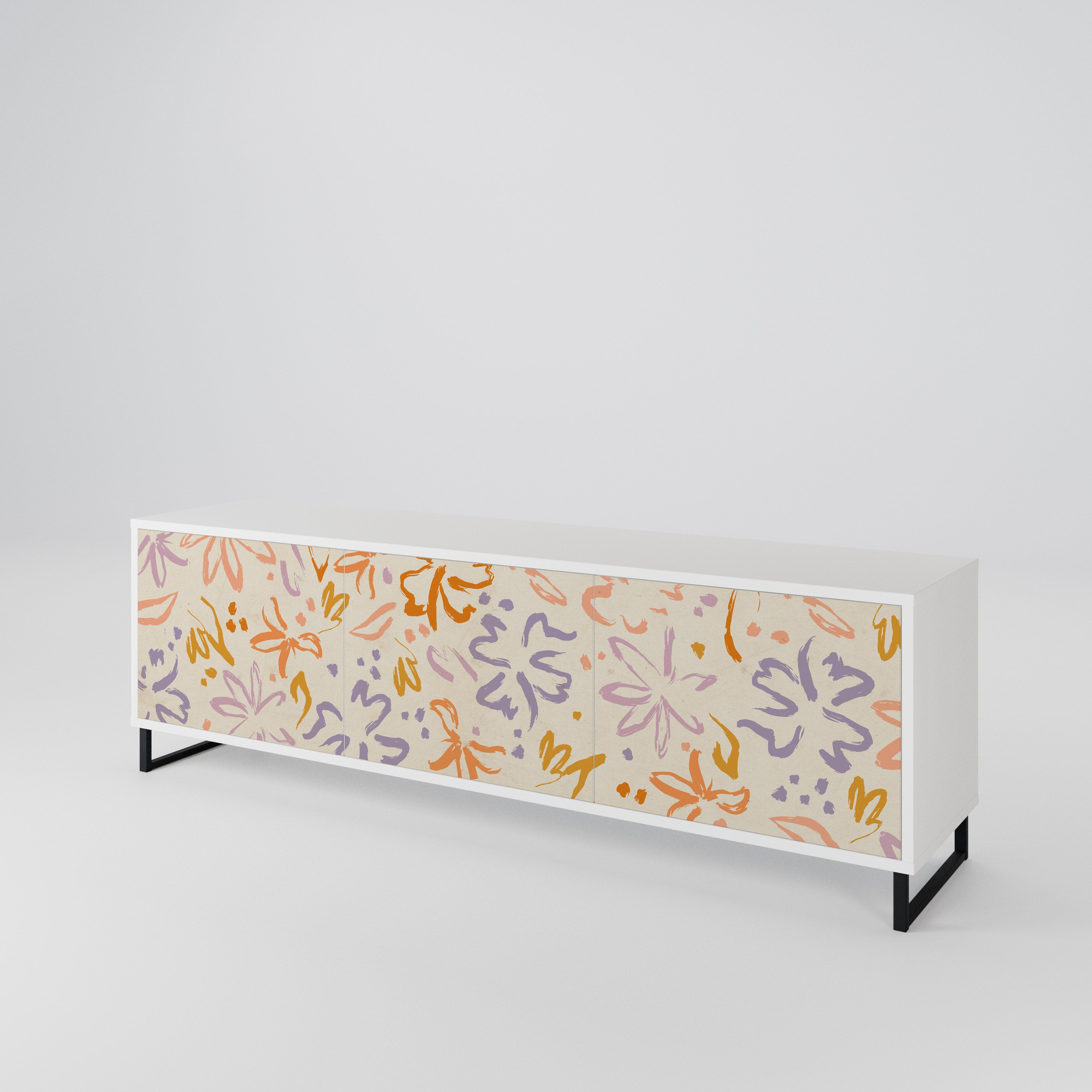 SPRING WHIMSY TV-bänk med 3 dörrar
