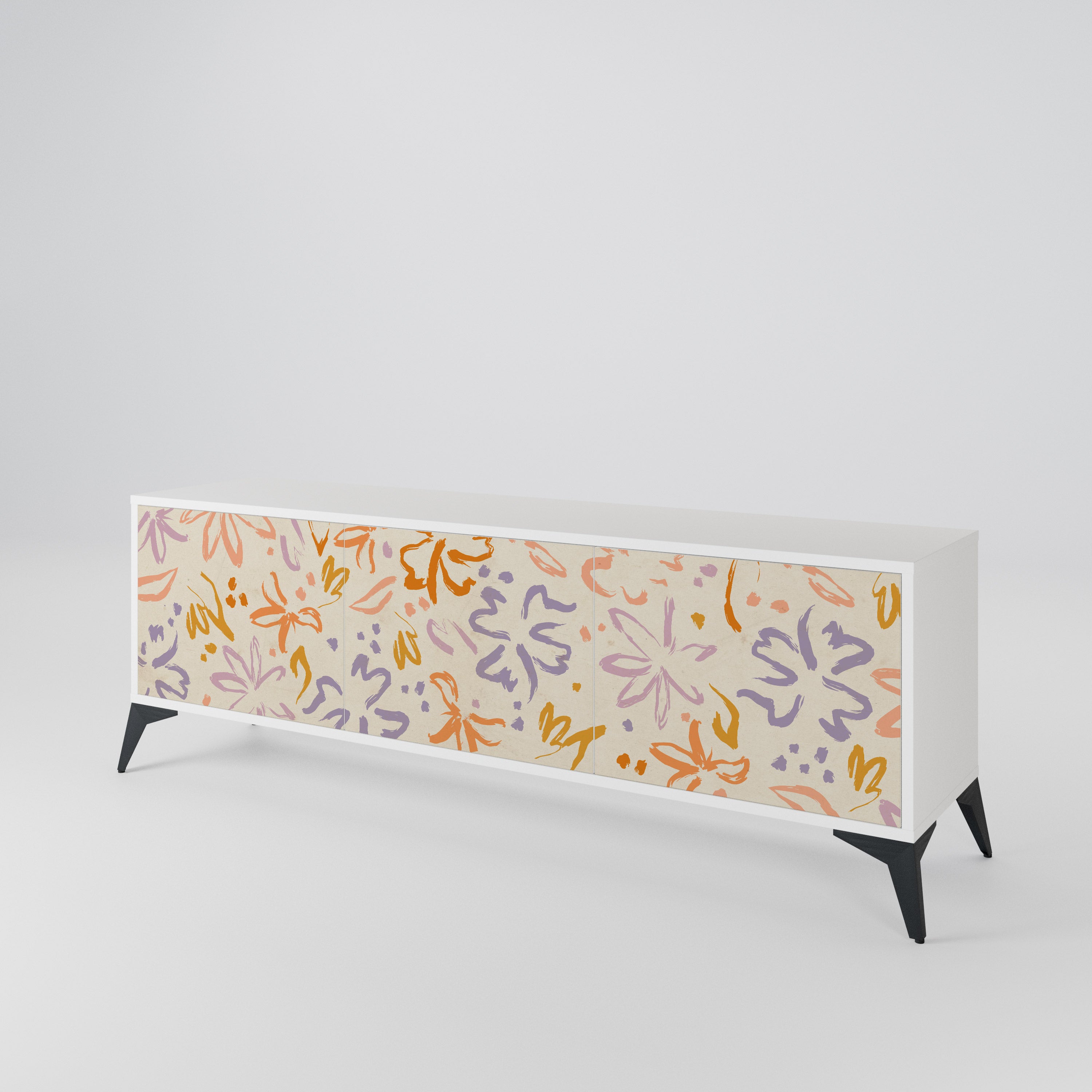 SPRING WHIMSY TV-bänk med 3 dörrar