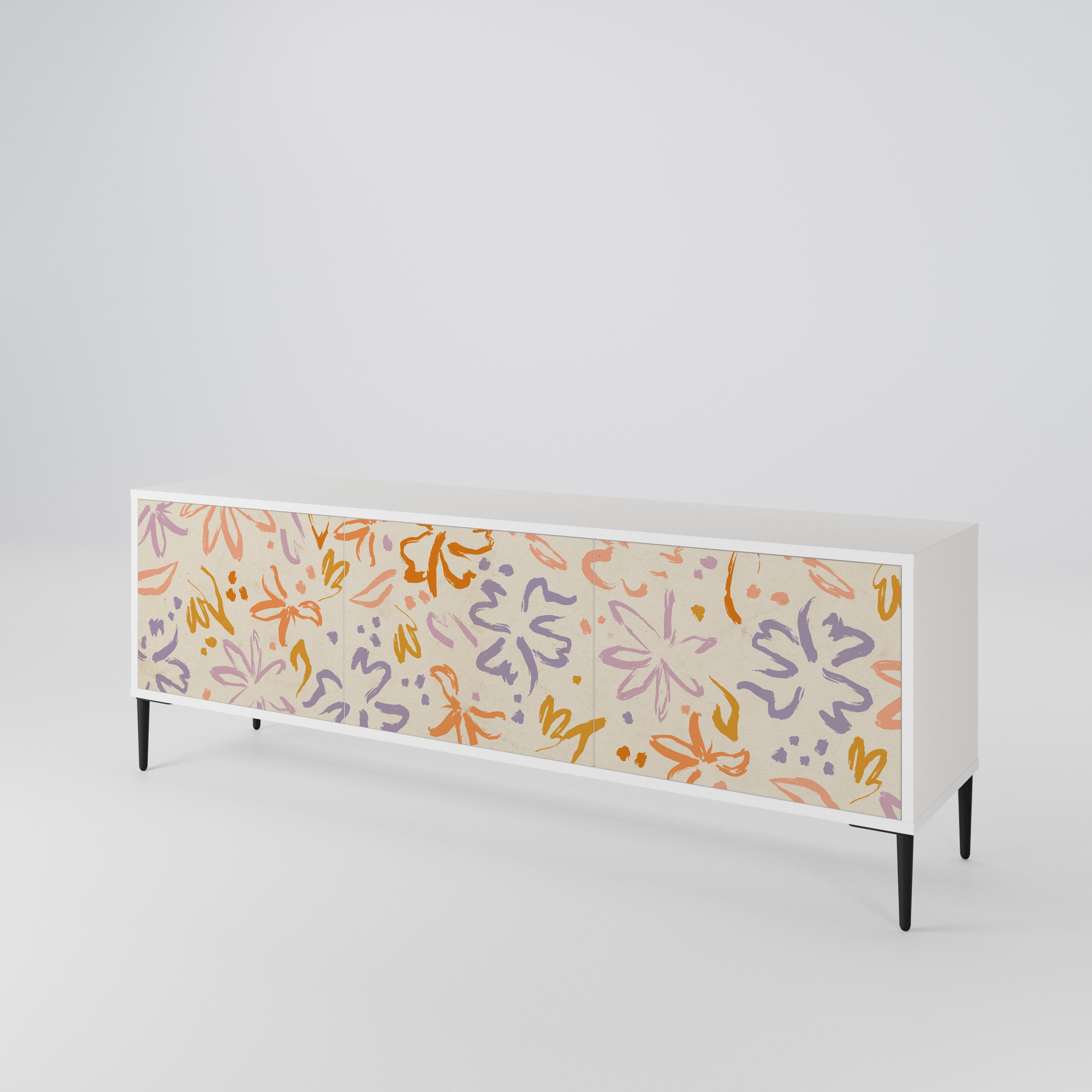 SPRING WHIMSY TV-bänk med 3 dörrar