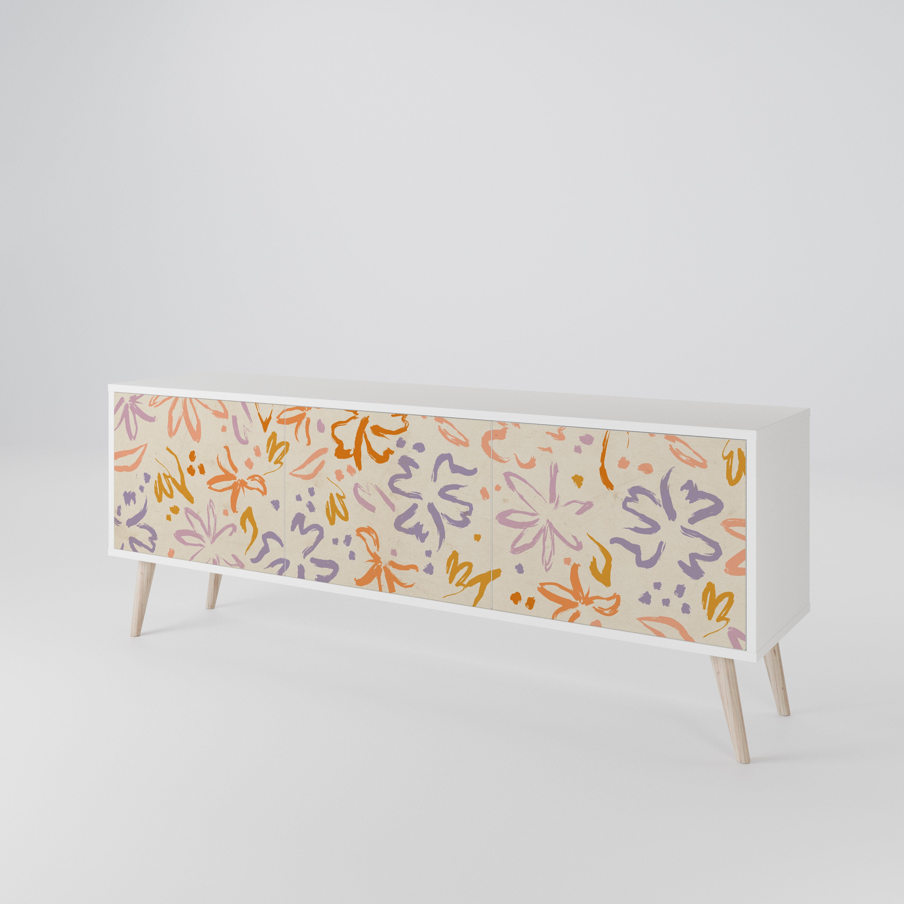 SPRING WHIMSY TV-bänk med 3 dörrar