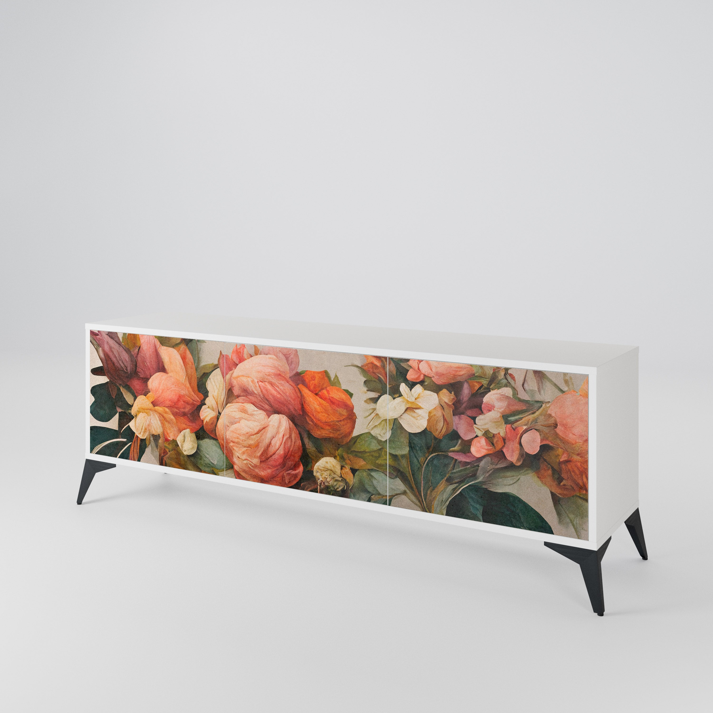STYLISH BEAUTY TV-bänk med 3 dörrar