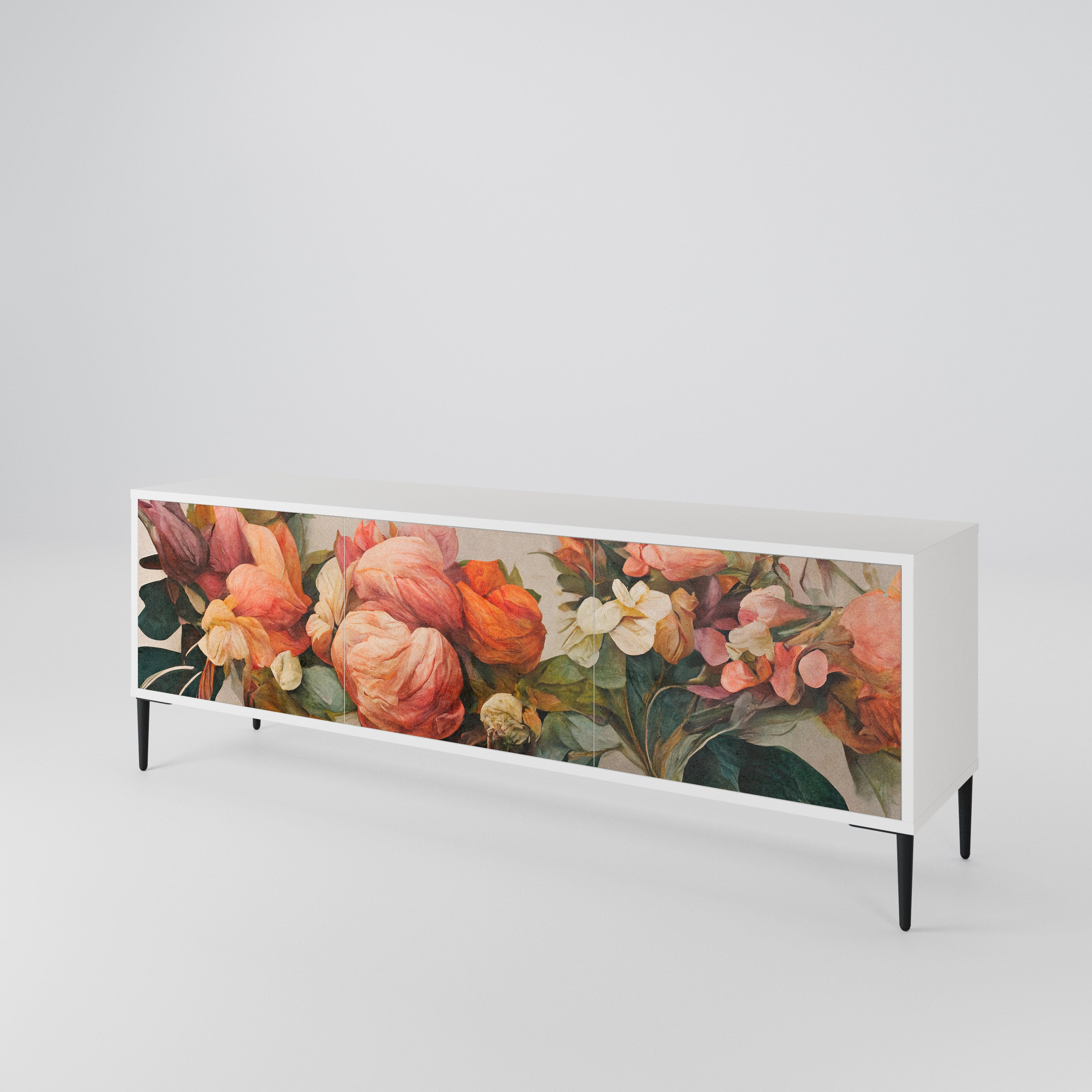 STYLISH BEAUTY TV-bänk med 3 dörrar