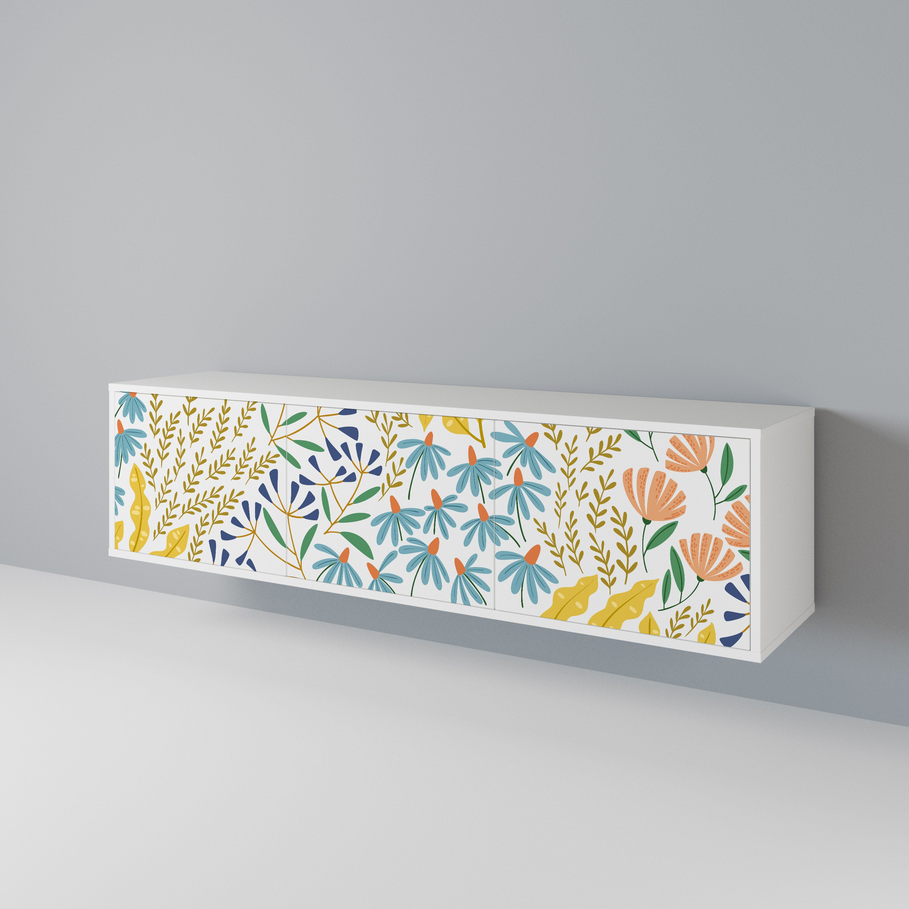 HELLO SPRING 3-Door TV Cabinet