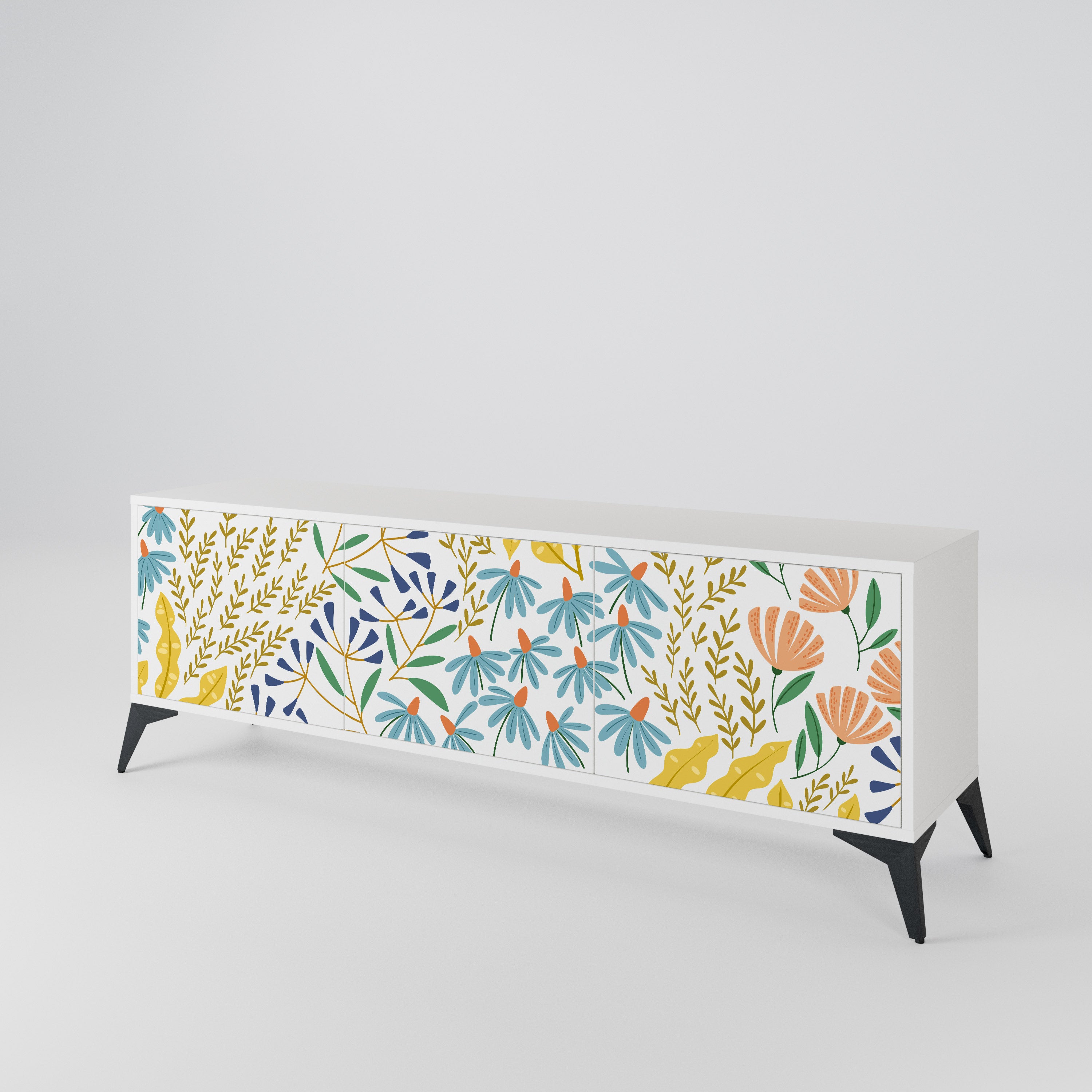 HELLO SPRING 3-Door TV Cabinet