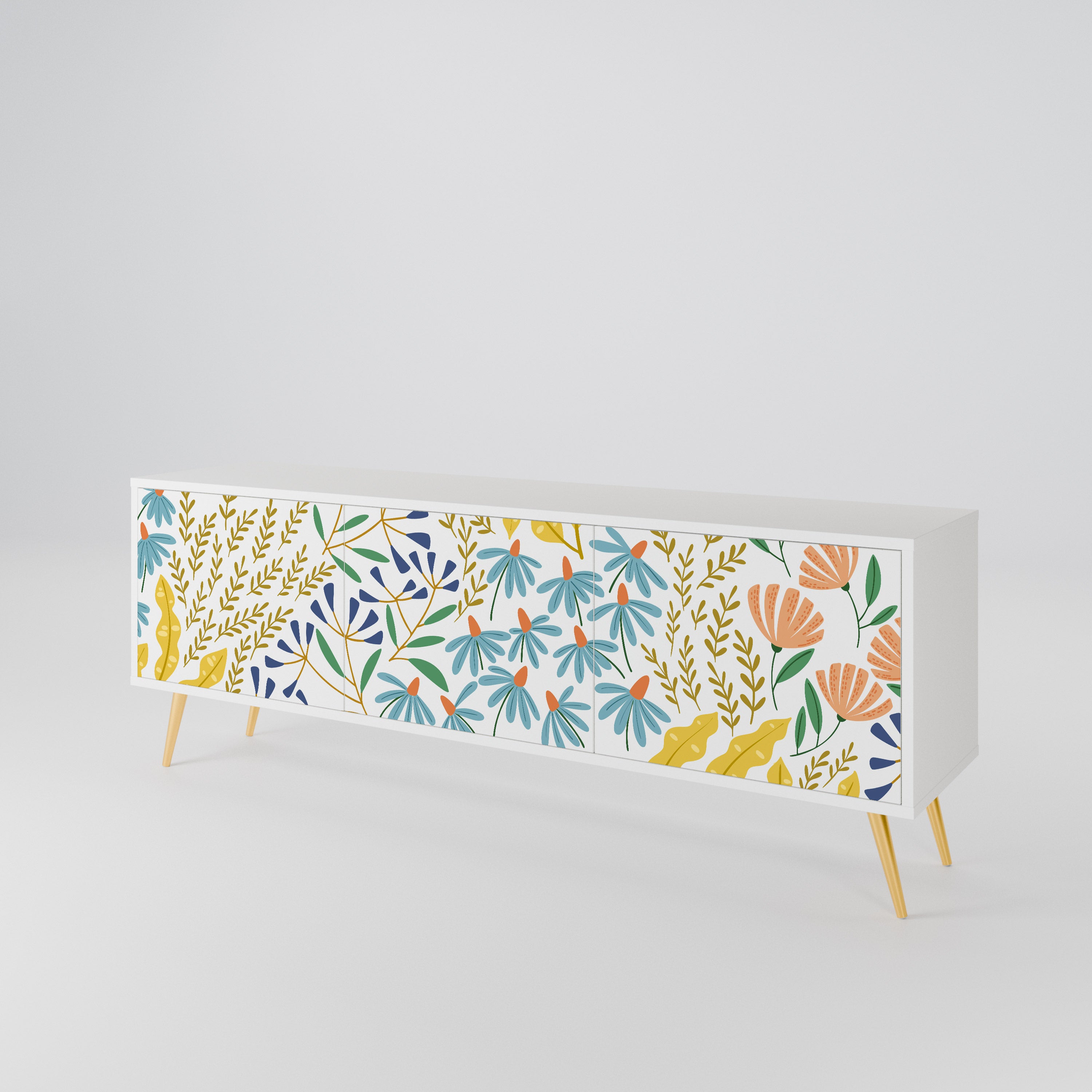 HELLO SPRING 3-Door TV Cabinet