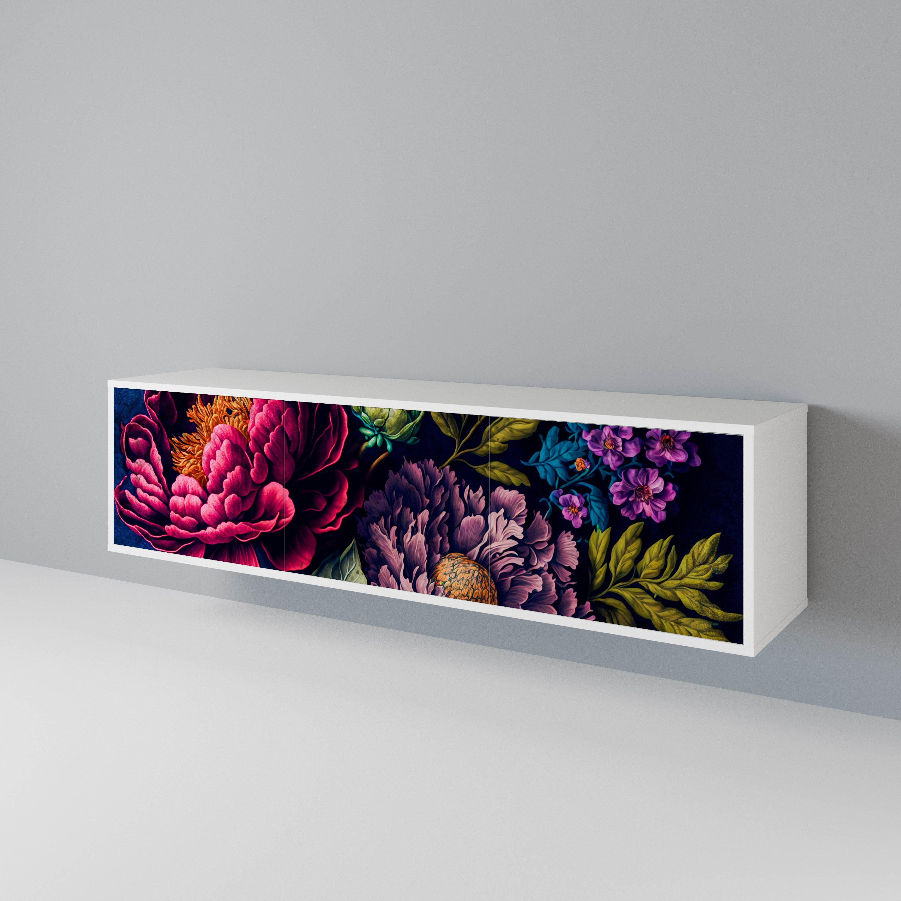 BLOOMING ELEGANCE TV-bänk med 3 dörrar