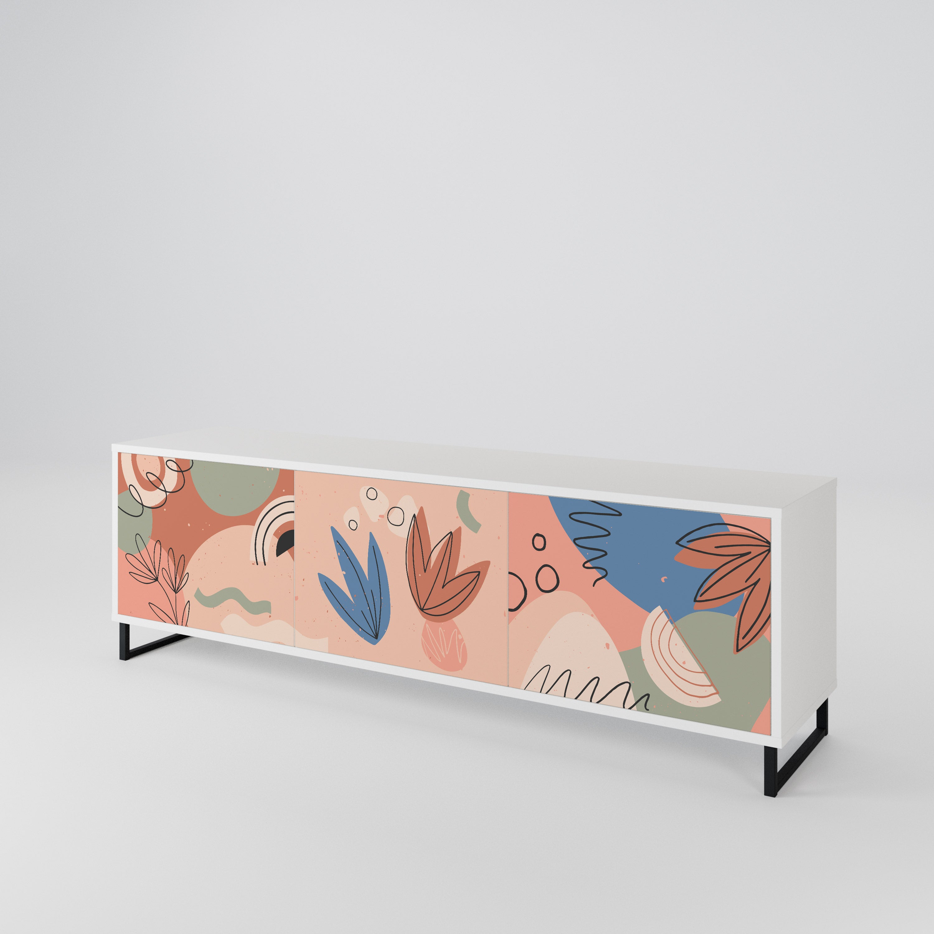 PASTEL DESTINY 3-Door TV Cabinet