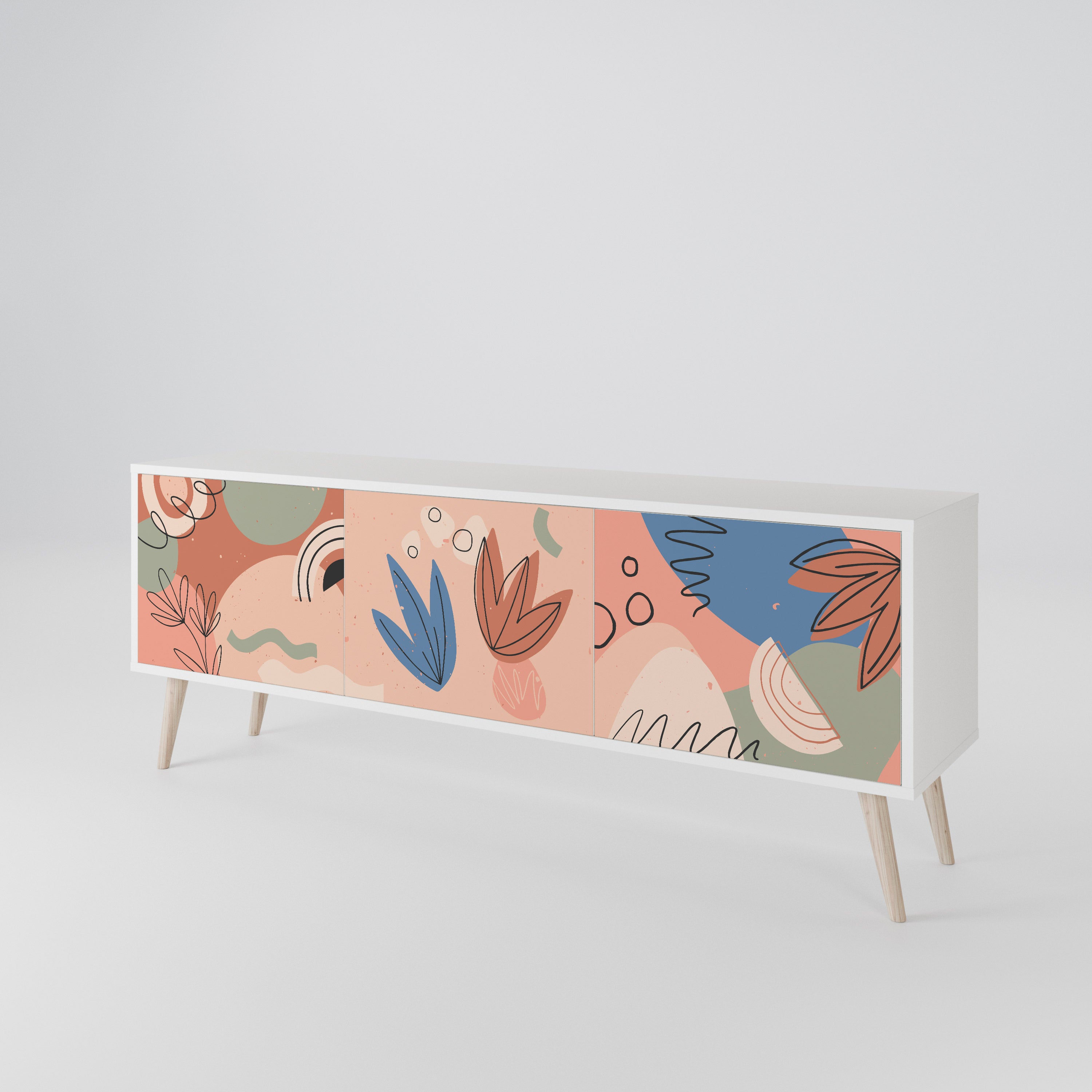 PASTEL DESTINY 3-Door TV Cabinet