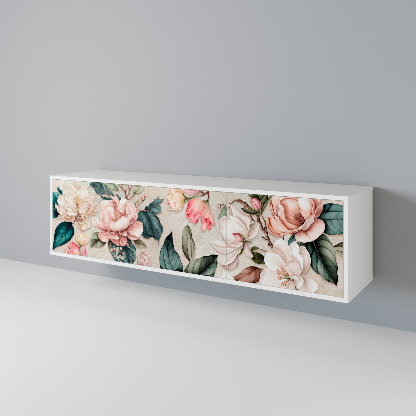 FLORAL GRACE TV-bänk med 3 dörrar