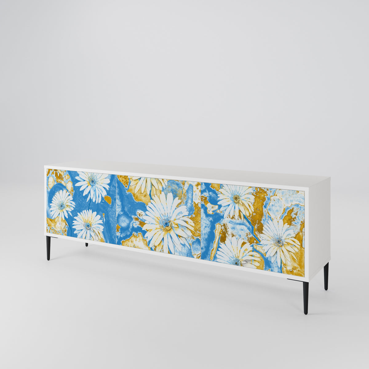 DAISY LUXE TV-bänk med 3 dörrar