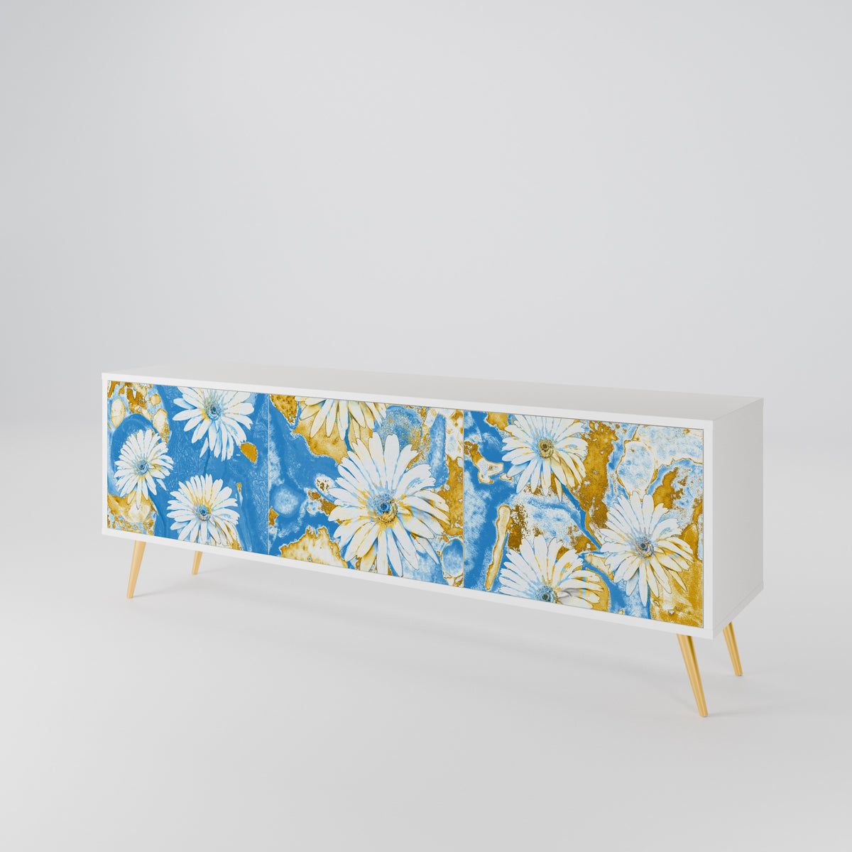 DAISY LUXE TV-bänk med 3 dörrar