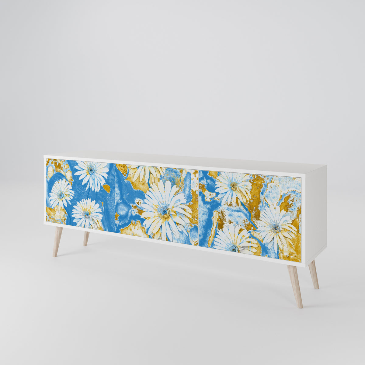 DAISY LUXE TV-bänk med 3 dörrar