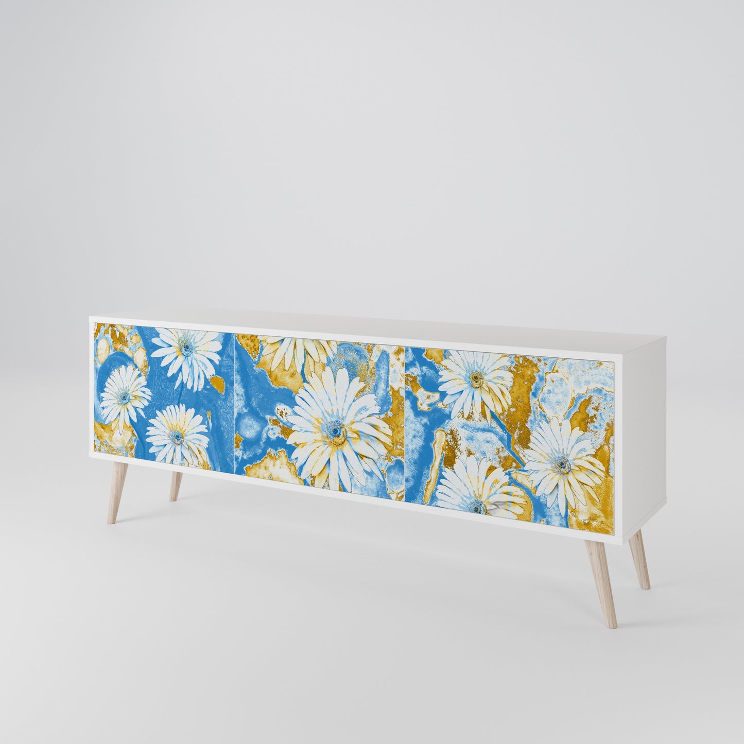DAISY LUXE TV-bänk med 3 dörrar