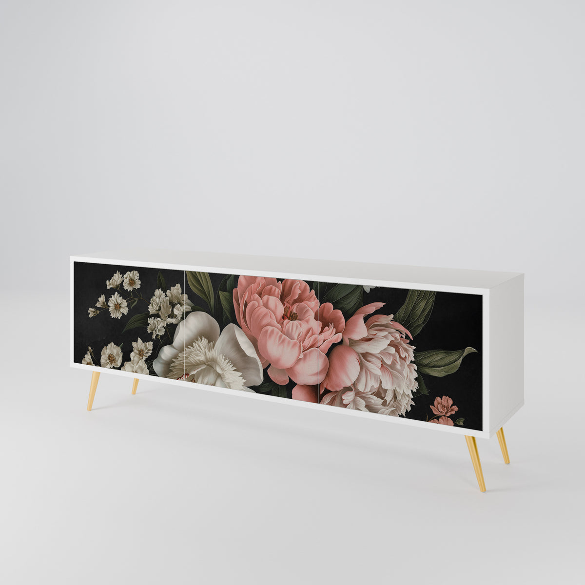 LUSH ELEGANCE TV-bänk med 3 dörrar