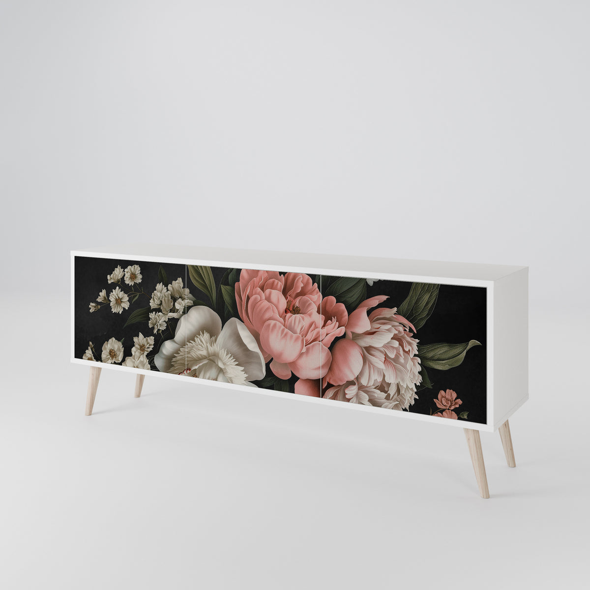 LUSH ELEGANCE TV-bänk med 3 dörrar