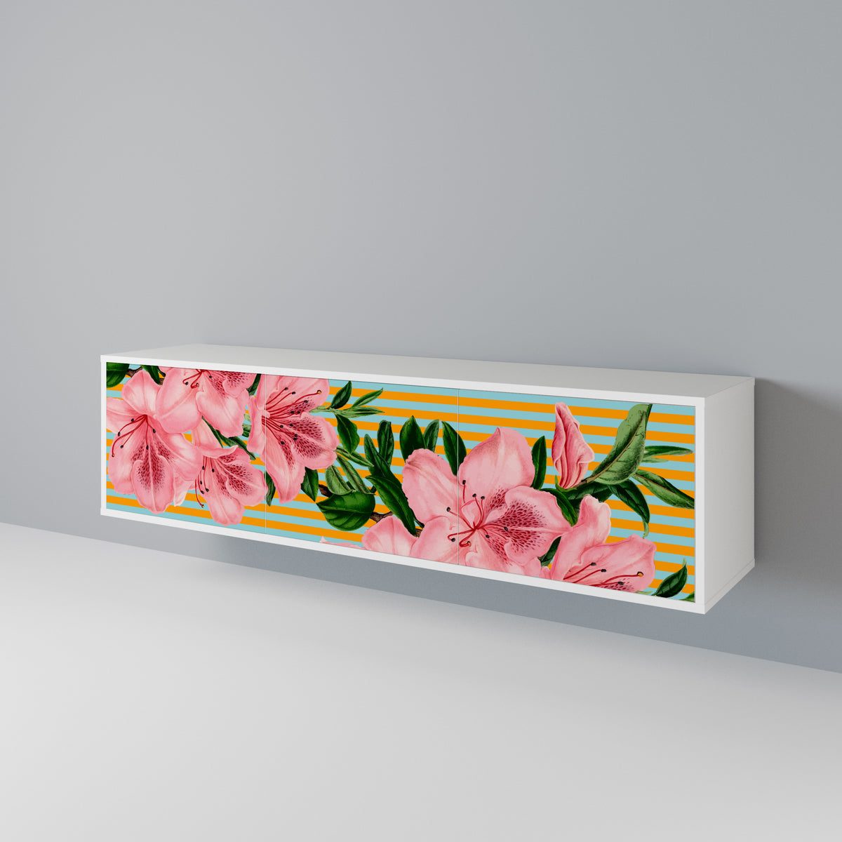 FRAGILE BEAUTY TV-bänk med 3 dörrar