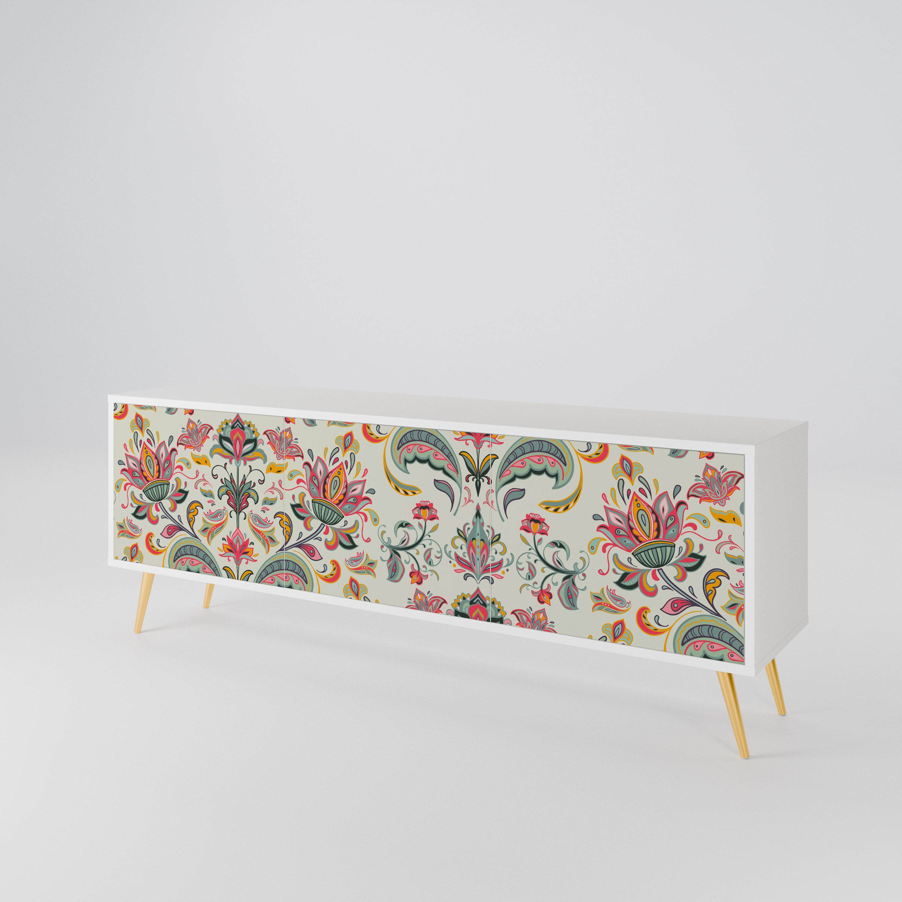 ORGANIC FOLKLORE 3-Door TV Cabinet