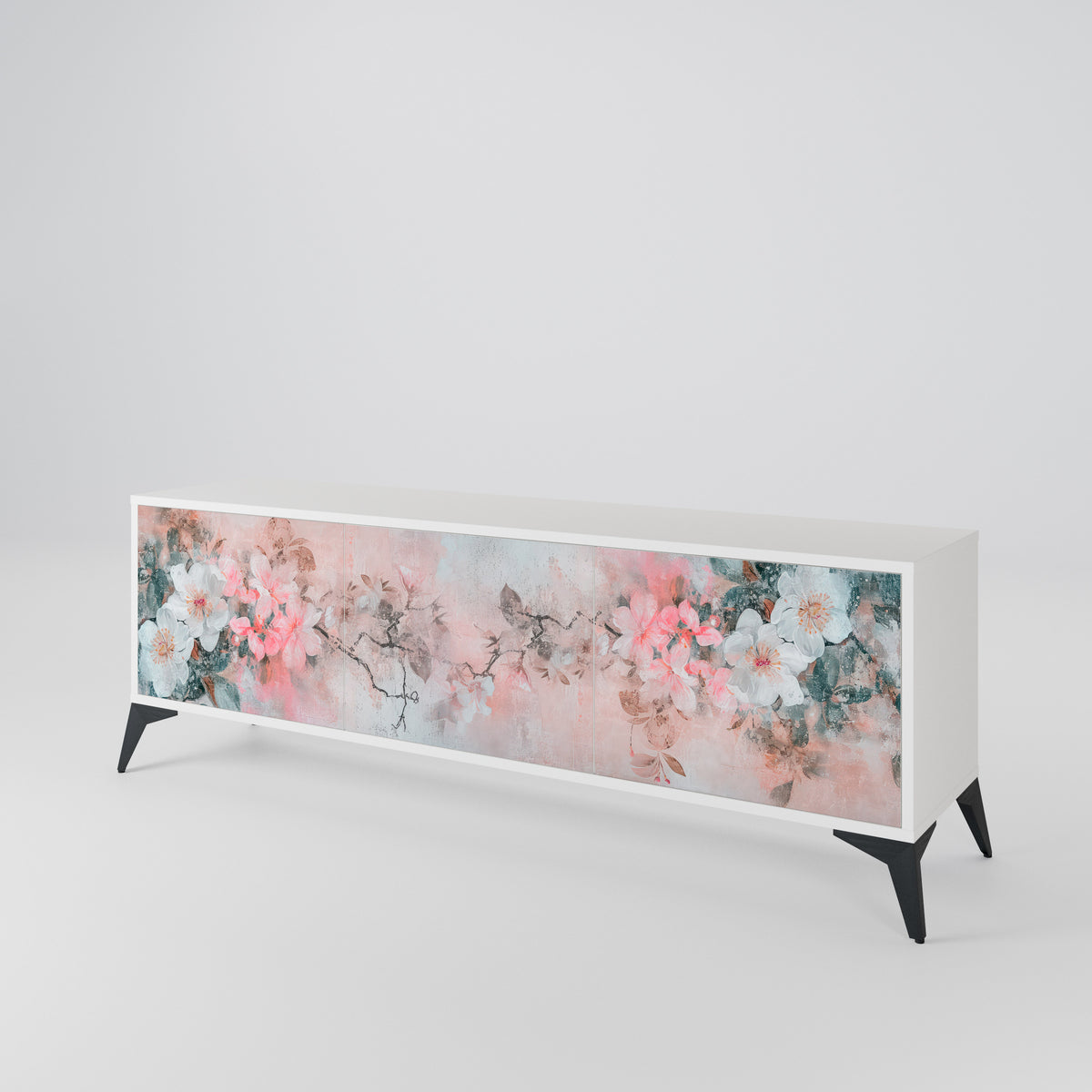 CHERRY BLOSSOM TV-bänk med 3 dörrar