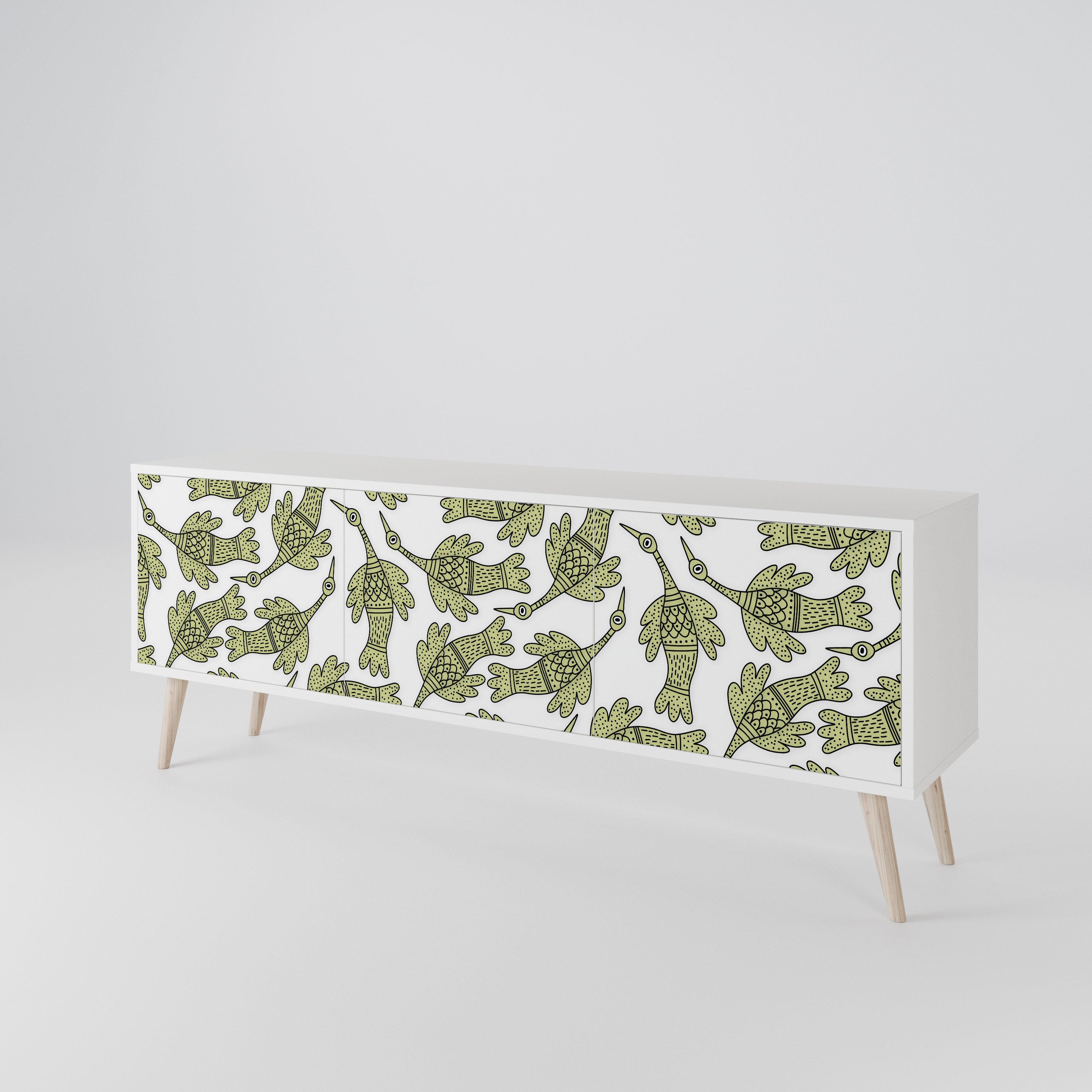 SEEDLING SONGBIRD 3-Door TV Cabinet