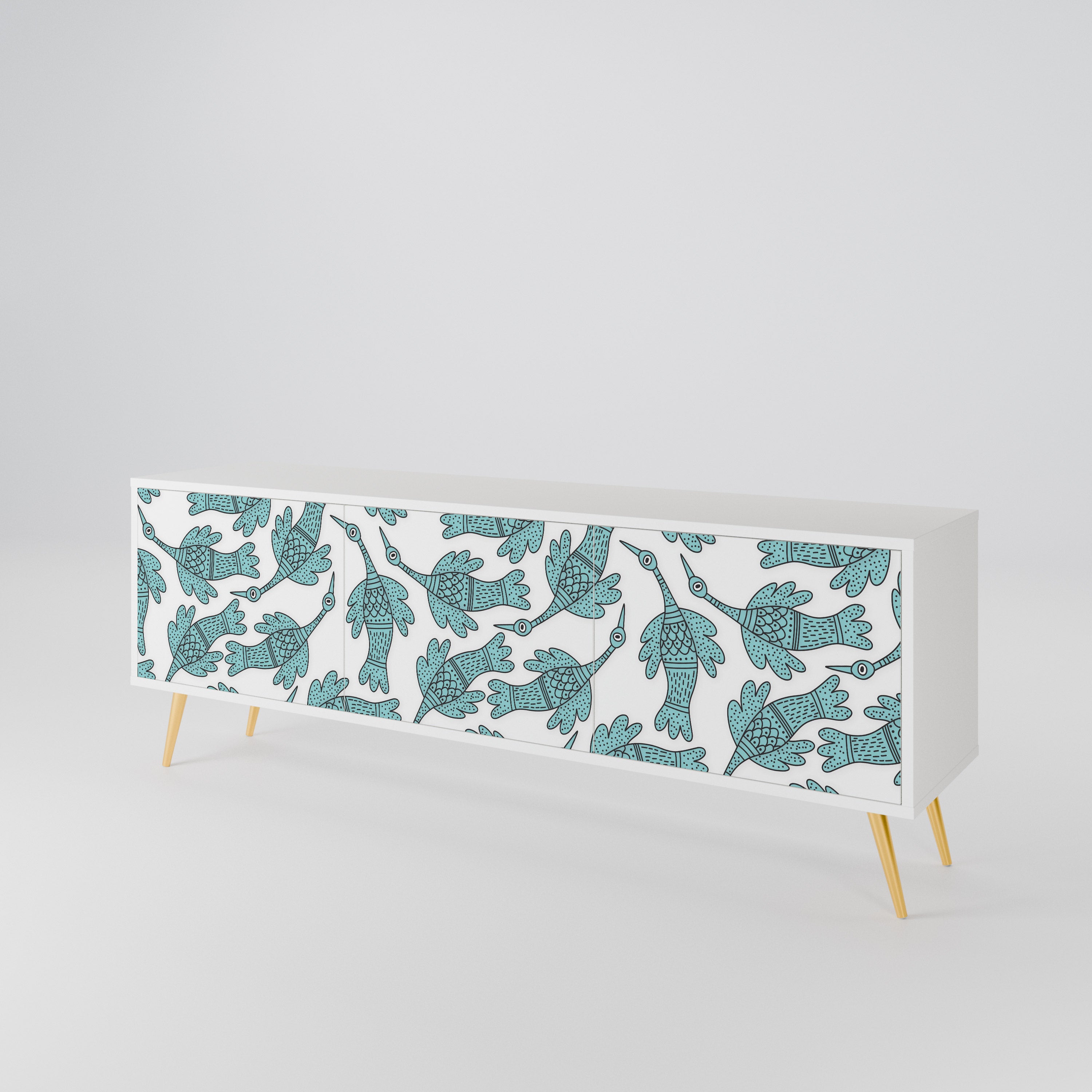 WATERSPOUT SONGIBIRD 3-Door TV Cabinet