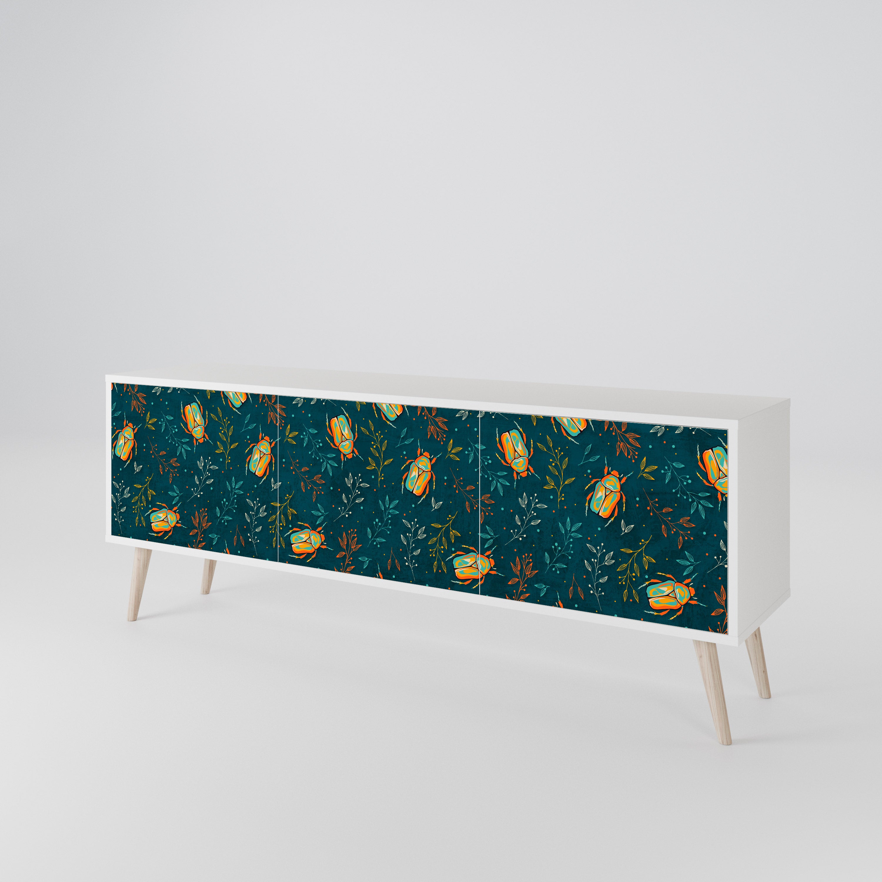 AUTUMN INSECTS 3-Door TV Cabinet