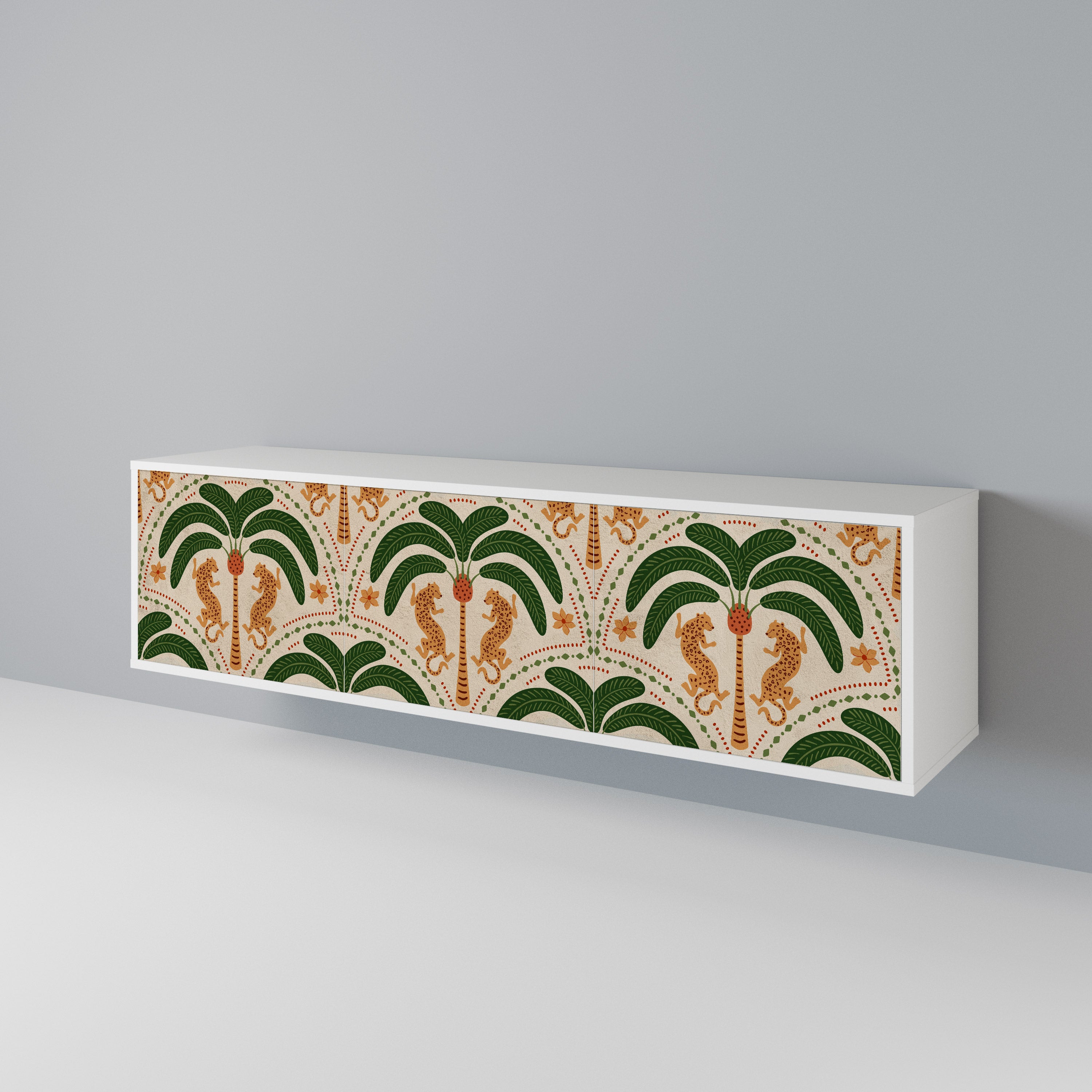 DANCING PREDATORS 3-Door TV Cabinet