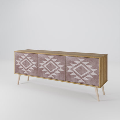 MARVEL MOSAIC 3-Door TV Stand in Oak Effect