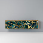 THE LABYRINTH OF GOLD 3-Door TV Stand in Oak Effect