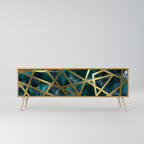 THE LABYRINTH OF GOLD 3-Door TV Stand in Oak Effect