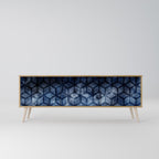 CUBIC MIST 3-Door TV Stand in Oak Effect