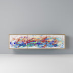 FINESSE MASH-UP 3-Door TV Stand in Oak Effect