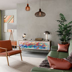 FINESSE MASH-UP 3-Door TV Stand in Oak Effect