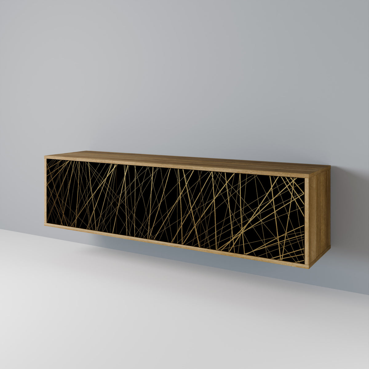 BRIGHT MESH TV-bänk med 3 dörrar