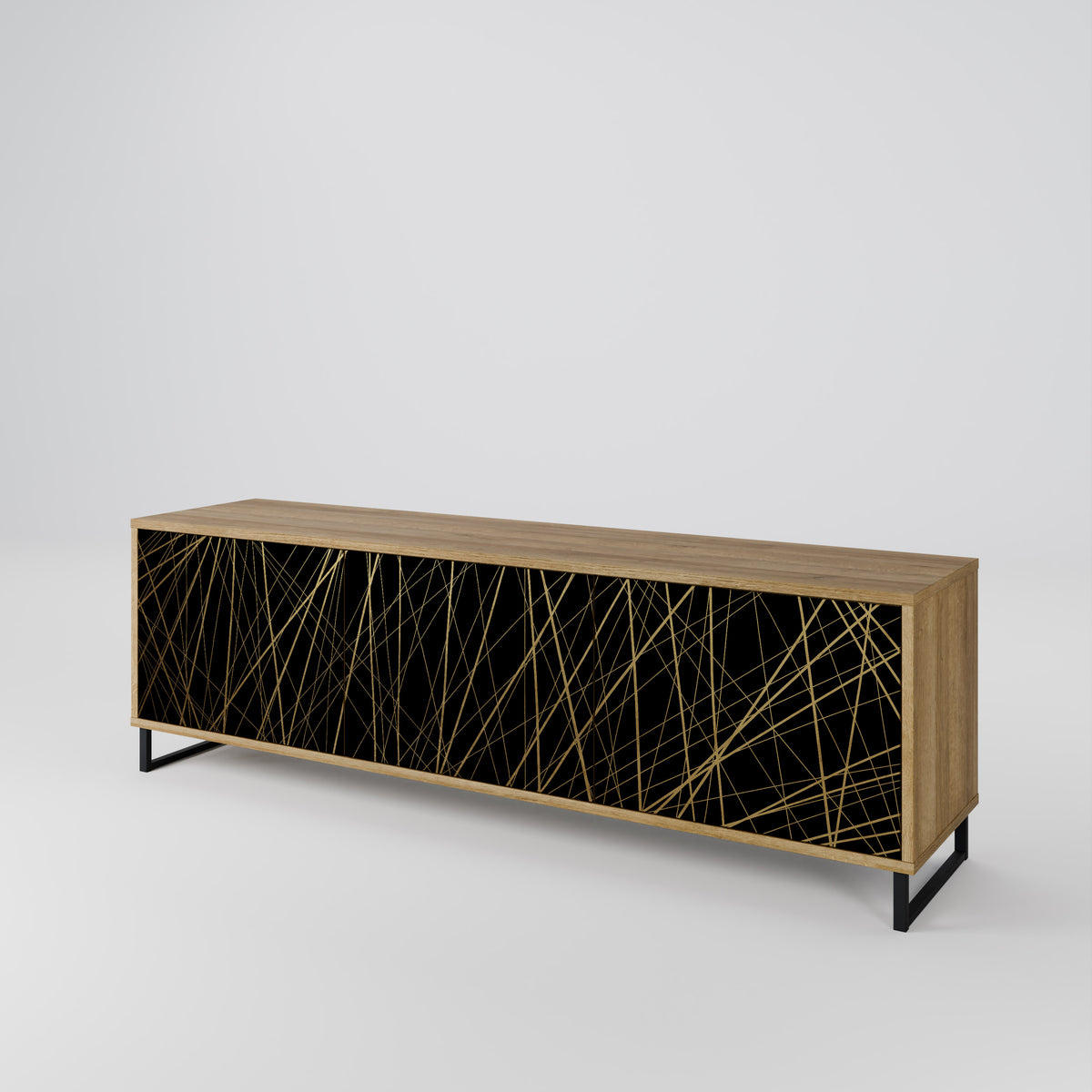 BRIGHT MESH TV-bänk med 3 dörrar