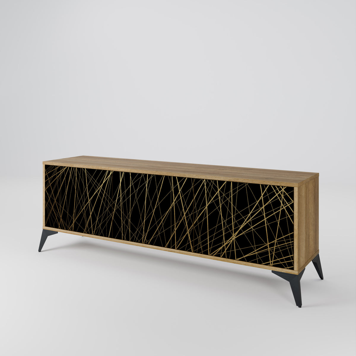 BRIGHT MESH TV-bänk med 3 dörrar