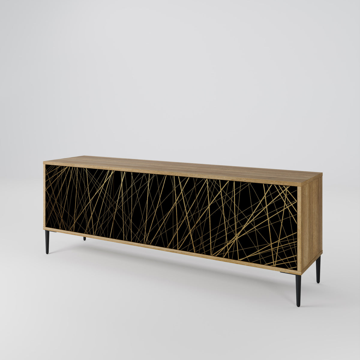 BRIGHT MESH TV-bänk med 3 dörrar