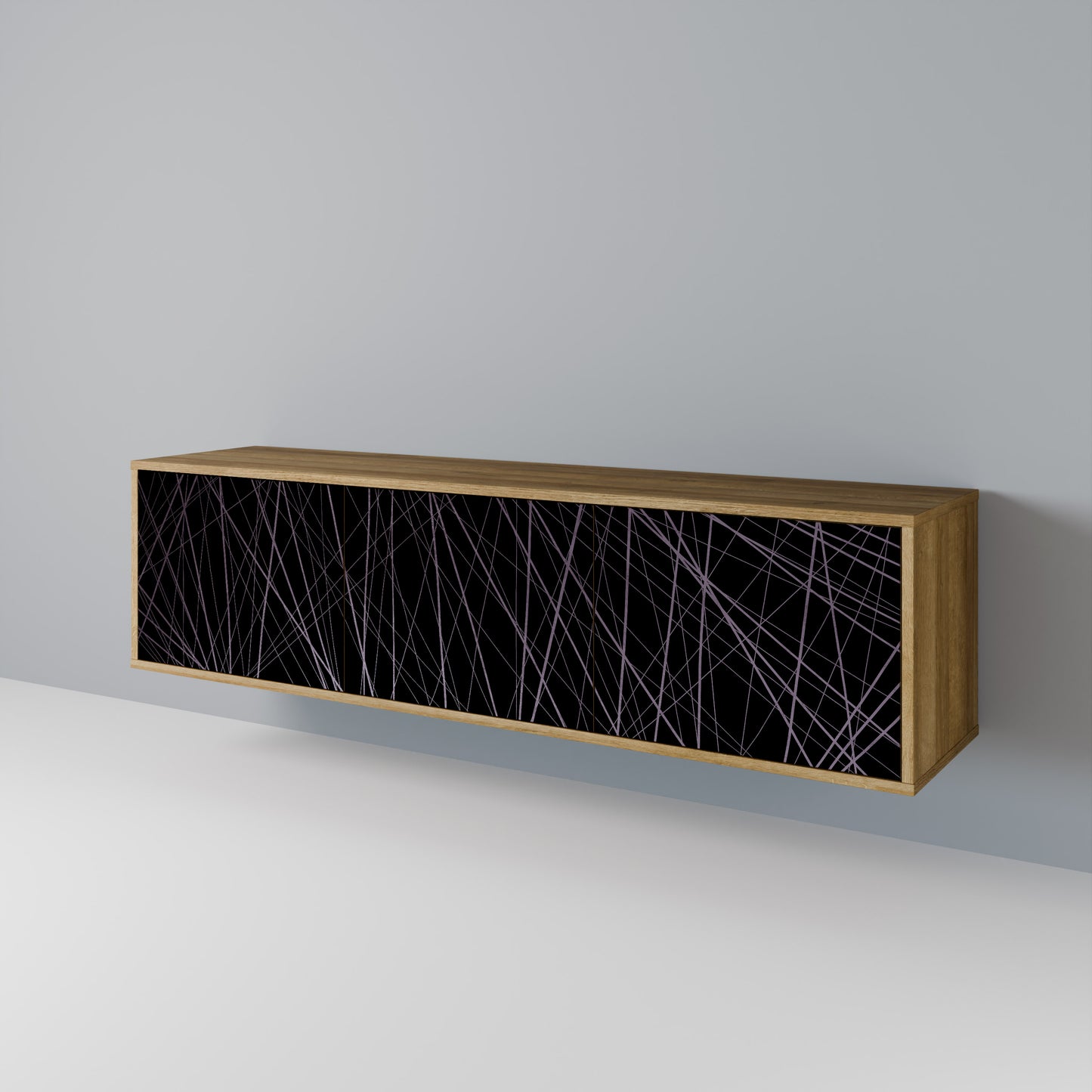SHIMMER SPIDERGRAM TV-bänk med 3 dörrar
