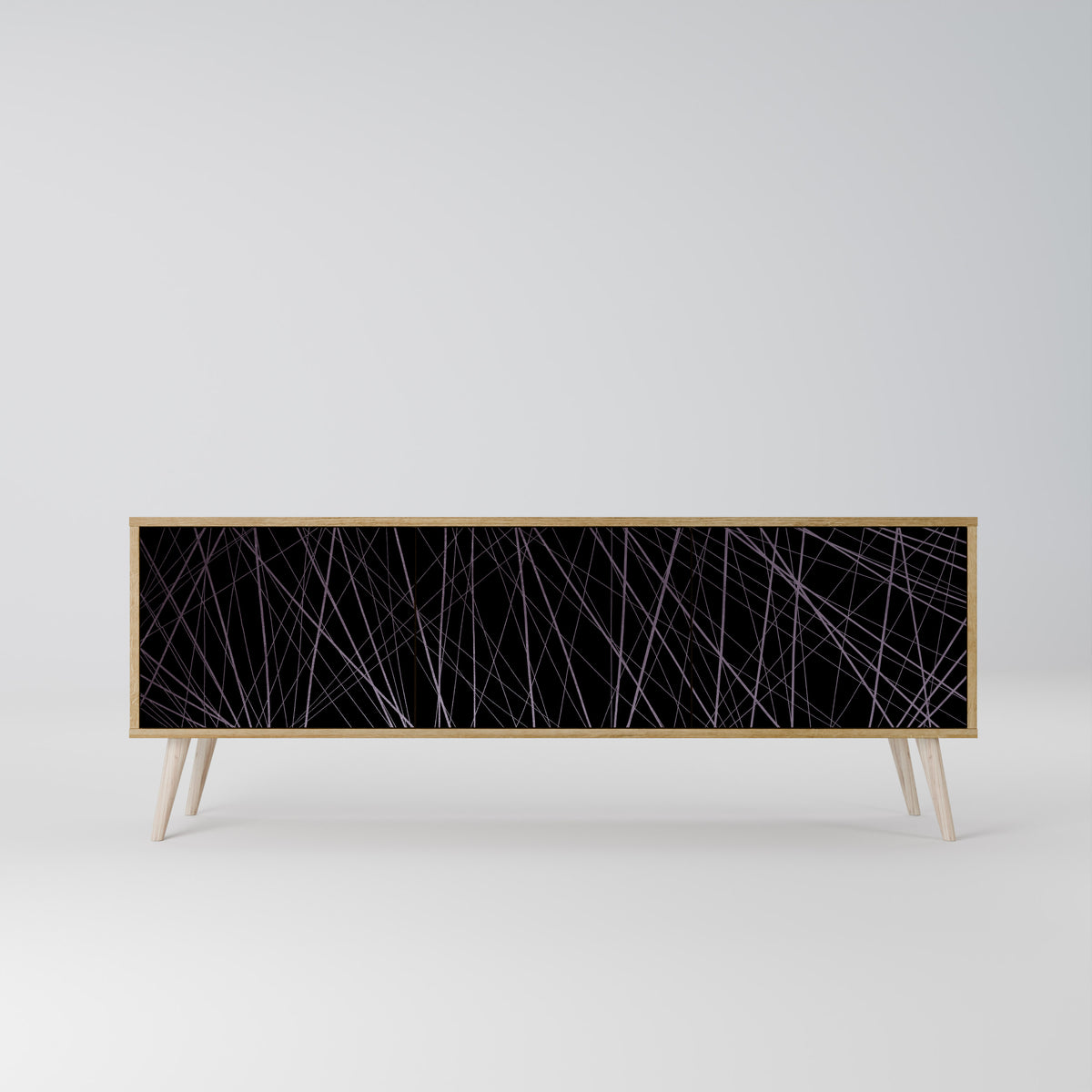 SHIMMER SPIDERGRAM TV-bänk med 3 dörrar