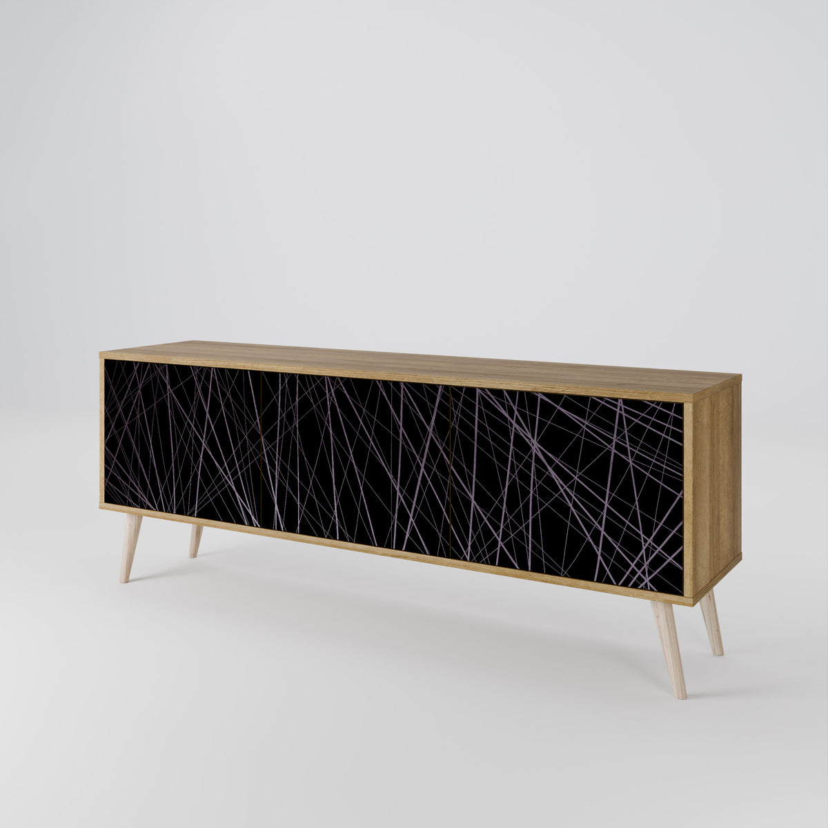 SHIMMER SPIDERGRAM TV-bänk med 3 dörrar