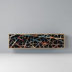 POLYGON VERVE 3-Door TV Stand in Oak Effect