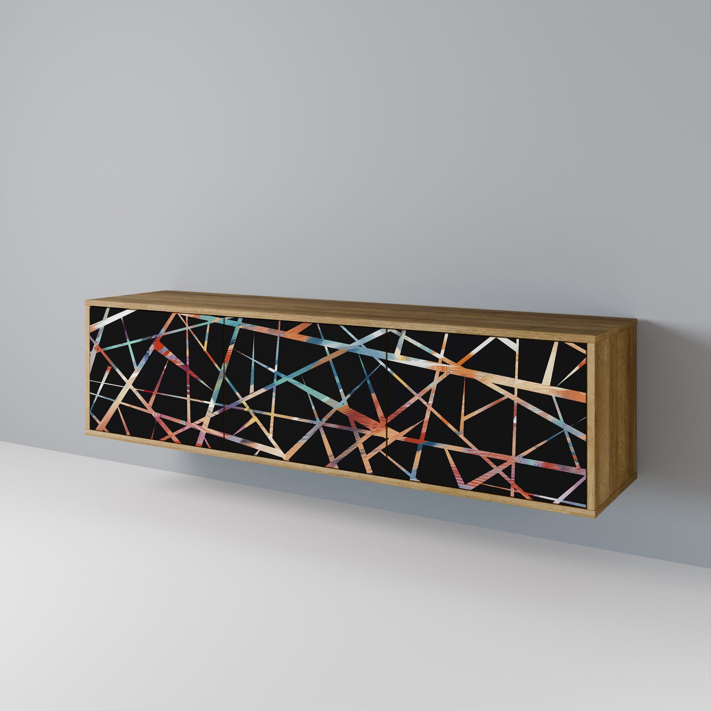 POLYGON VERVE TV-bänk med 3 dörrar